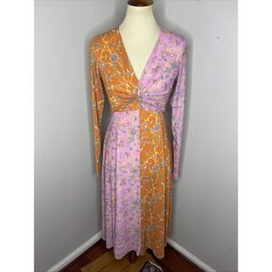 Rachel Antonoff Olivia Mesh Midi Dress Original Powder Room Floral Size‎ 8